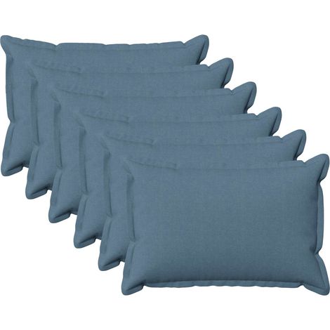 Funda de almohada 6 pcs HOUTEN Azul jeans 50 x 70 cm vidaXL (1/5)