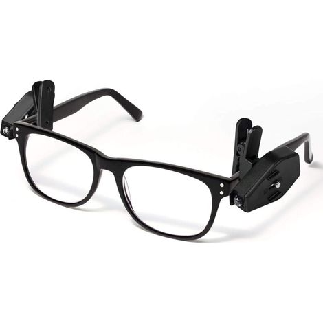 Mini lampe LED de lecture pour les lunettes - Clip LED pour lunettes - Accessoire pratique pour lire ou se concentrer sans trop illuminer la pièce (1/4)