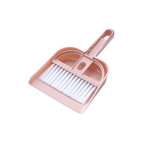 (Rose)Petit balai et pelle à poussière pour la maison Mini pelles à poussière avec ensemble de brosse (1/3)