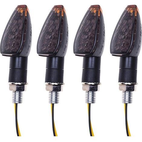 4pcs Indicateurs De Moto 14LED Clignotants Lumières 12V Étanche Indicateur De Roulement Clignotant Universel pour Moto Scooter Quad Cruiser Off Road (1/5)