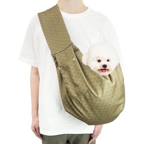 Japanische Katzentragetasche mit großem Fassungsvermögen, atmungsaktives Netzgewebe für Reisen & Einkäufe (1/5)