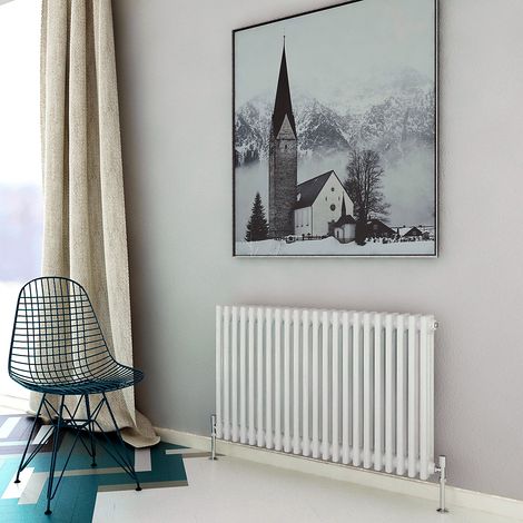 Biubiubath Traditional Cast Iron Radiator 600x1010mm 3 Column White