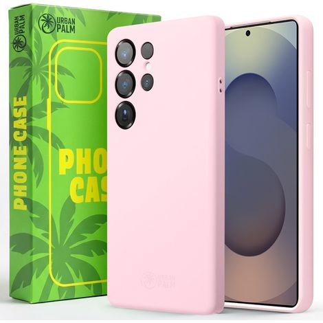 UrbanPalm Funda de Silicona para Samsung Galaxy S25 Ultra con MagSafe, Rosa Polvo (1/5)