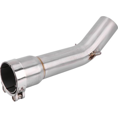 Eosnow Tuyau d'échappement, alésage 51 mm / 2.01iin du tuyau moyen Longueur de résistance de rouille 32 cm / 12,6 pouces pour le remplacement de la voiture FZ1-N 2006-2015
