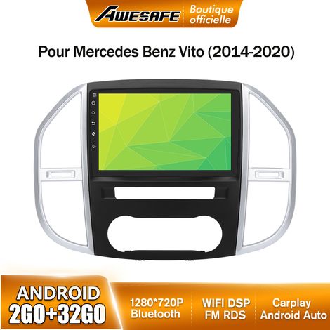 AWESAFE Autoradio Android 13 pour Mercedes Benz Vito (2014-2020) 2Go+32Go 10'' écran Tactile Carplay GPS WiFi Bluetooth Android Auto (1/5)