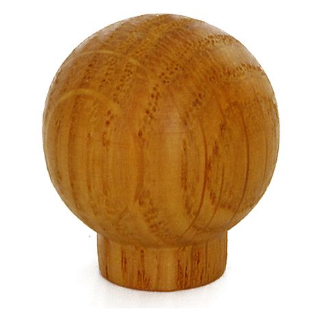 Pomolo in legno - Ø 30 mm. - rovere lucido