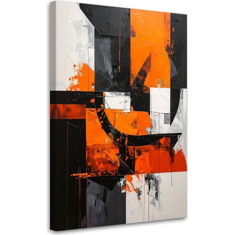 Stampe su Tela, Forme astratte arancione, 70x100 (1/5)