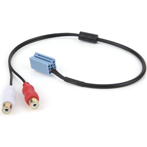 Adaptateur Câble RCA 8 Broches Mini ISO pour Changeur CD Blaupunkt, Autoradio Ligne Stéréo Voiture, Connecteur Audio Femelle, Compatible Radio (1/5)