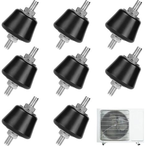 Set mit 8 M8 Gummifüßen zur Antivibrationsdämpfung – Vibrationsdämpfer für die Wandmontage – für Klimaanlagen (1/5)