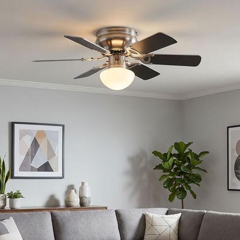 Ventilatore da soffitto MDF soggiorno più fresco sala da pranzo lampada lampada in vetro