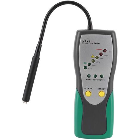 BUNTHAUS Testeur de liquide de frein numérique pour automobile avec sonde col de cygne de 30 mm et système d'alarme double