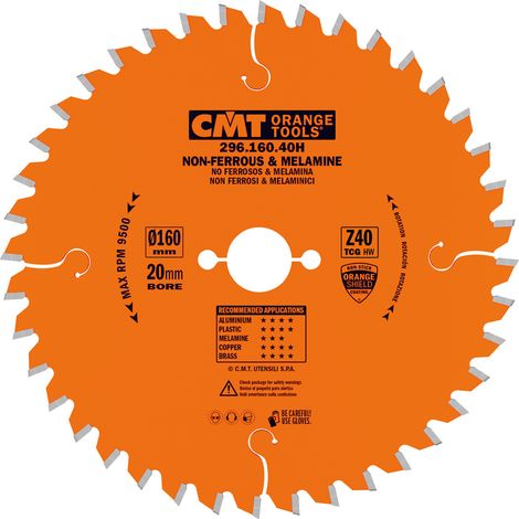 296.160.56H LAME POUR PLASTIQUE NON FERREUX HW 160X2.2/1.6X20 Z56 TCG -6°NEG (1/5)