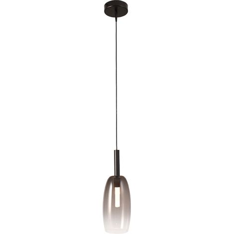 Lampe pendante Ø 11,5 cm Lido Olive avec du verre qui s’estompe à la fumée - 2860-05-05-4 (1/3)