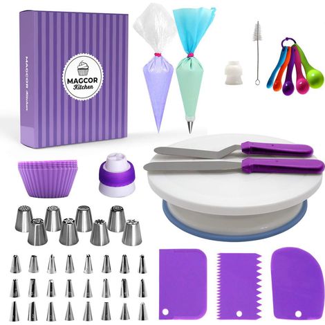 Set da forno, utensili con vassoio girevole, 60 pezzi (1/3)
