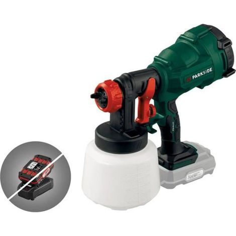 Pistolet à peinture - PARKSIDE - PFSA 20-Li A1 - Sans fil - 700 ml/min - Réservoir 1 L (1/4)