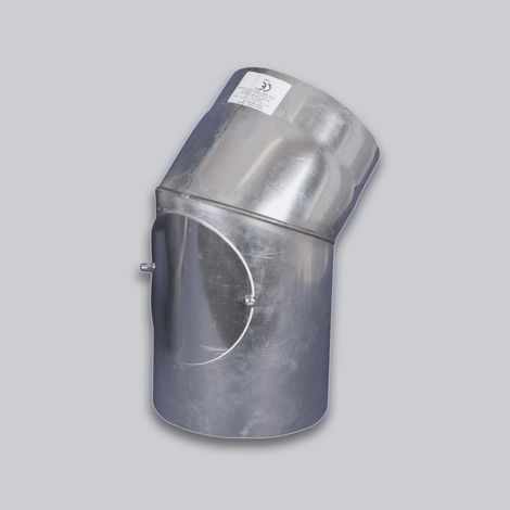 Coude fixe 45° avec regard - Conduit inox 2 mm  180  mm