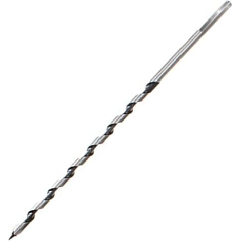 Foret à bois hélicoïdal SDS de 230 mm (6-28 mm) — Foret à pointe de centrage et queue hexagonale — Outil de perçage en spirale (6 mm) (1/2)