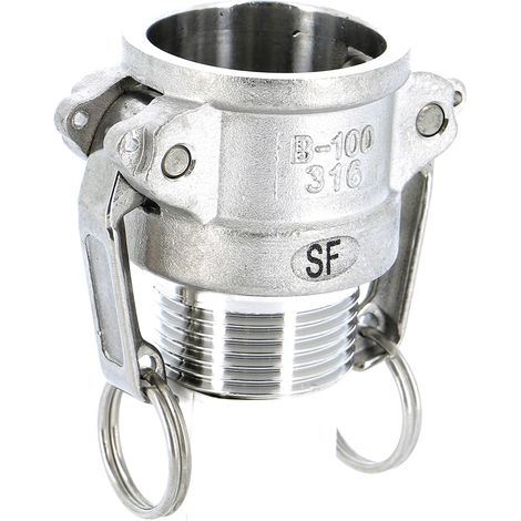 Raccord rapide à cames inox coupleur mâle B - 3/4'' (20/27)