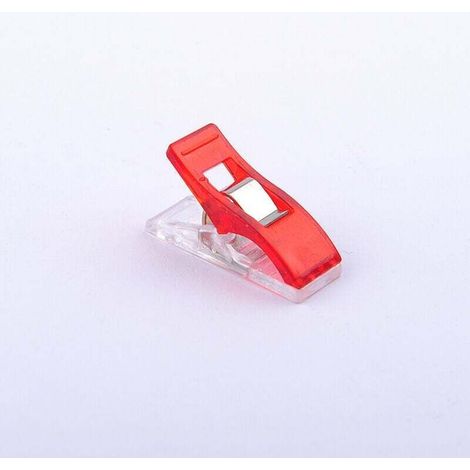 Clip da cucito, set da 50 clip per tessuti per cucito, clip da cucito, clip per tessuti, clip da cucito multifunzionali in plastica, per cucito, quilting, uncinetto (2,7 x 1 x 1,5 cm) - Crezuo