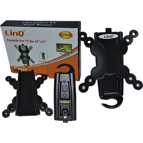 Trade Shop - Wandhalterung für Fernseher mit Gelenkhalterung für Monitore von 10 bis 27 Zoll, bis zu 25 kg, LI-L034S - (1/2)
