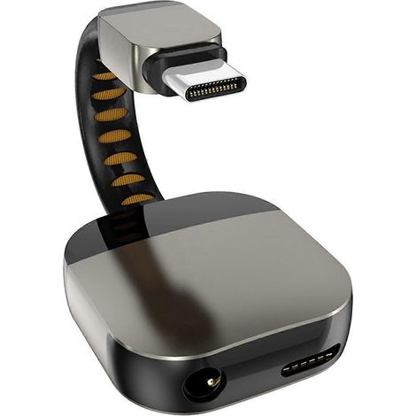 Adaptateur casque USB-C vers prise jack 3,5 mm, répartiteur USB-C 2 en 1, convertisseur de charge audio Hi-Fi pour casque USB-C (1/4)
