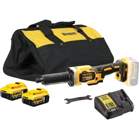 Dewalt DCG426P2 18v XR Cordless Die Grinder Brushless 125mm 2 x 5.0ah Batteries