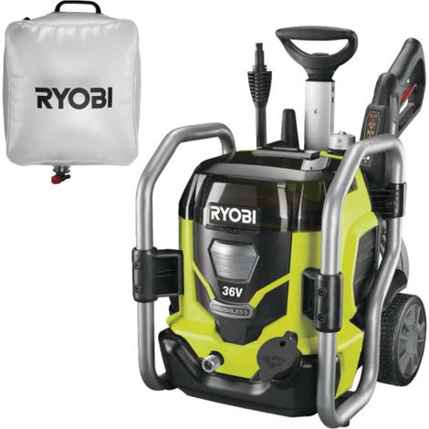 Pack RYOBI Nettoyeur haute pression Brushless 36V - sans batterie ni chargeur RPW36120HI - Poche à eau 20L RAC717 (1/5)