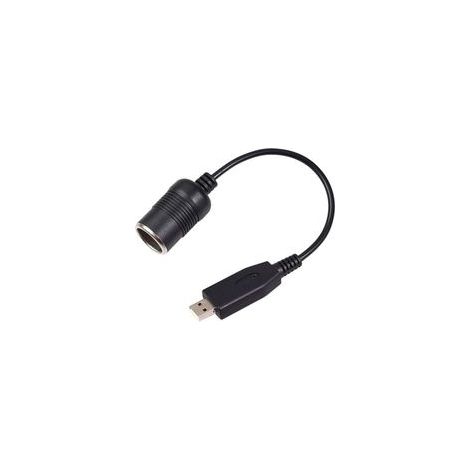 Adaptateur de Convertisseur ContrôLeur Filaire Port USB Vers Prise AllumeCigare 12V Câble D'Alimentation pour Batterie Externe