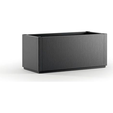 Starwax – Bac à fleurs rectangulaire 80 litres – Coloris gris graphite – Dimensions 83x36x15.5 cm – Pour espaces extérieurs et intérieurs