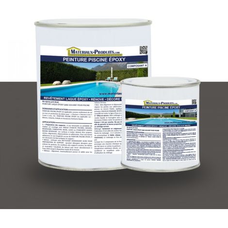Peinture Piscine Epoxy - 1 Kg Gris basalte - MATPRO (1/5)