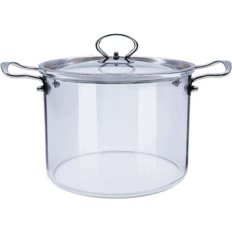 Marmite en verre avec couvercle Marmite en verre transparent (3,5 L) (1/4)