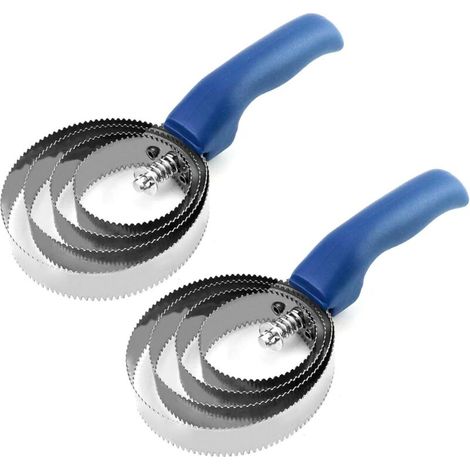 Brosse pour chevaux double face, 4 anneaux, avec manche doux au toucher (lot de deux) (1/5)