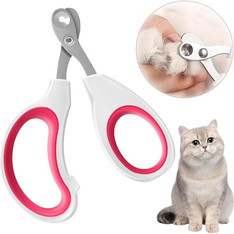 Coupe-ongles professionnel pour chats, facile à utiliser, ultra simple et pratique, coupe-ongles incurvé en acier inoxydable (1/5)