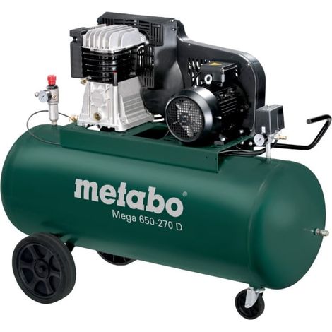 METABO Compresseur Mega 650-270 D - débit effectif 450 l/min (1/2)