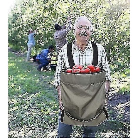 BelleRise - Sac à cueillette de pommes - Tablier de rangement pour fruits imperméable 600d, robuste et ajustable