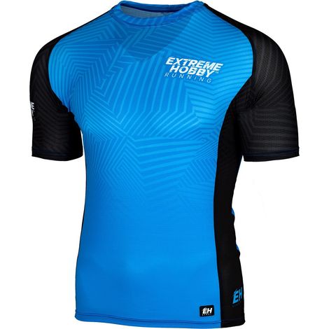 Herren-Laufshirt Kaleidoskop Größe M blau