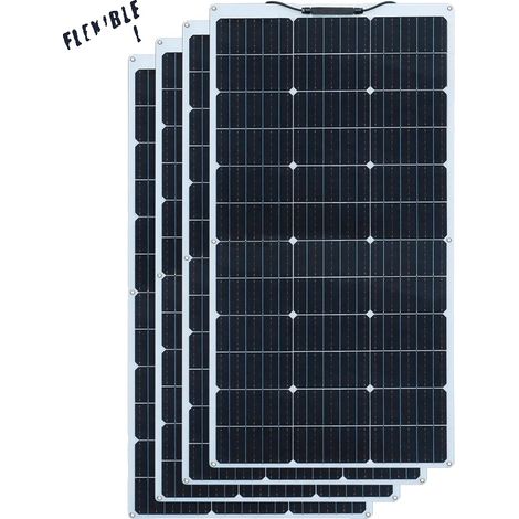Panneau Solaire Flexible, Haute Efficacité du Module 24%, Design Léger (1/2)
