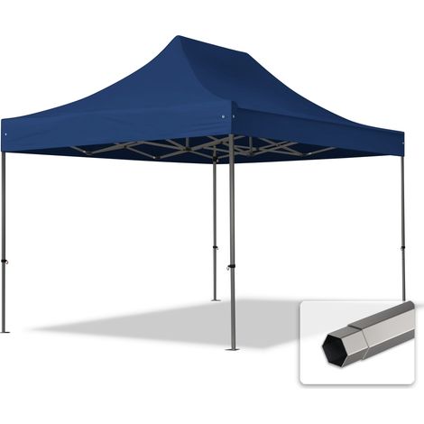 3x4,5 m Faltpavillon, PREMIUM Stahl 40mm, blau (1/5)