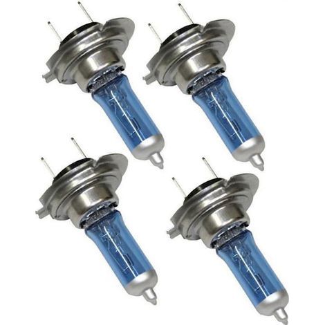 2 ampoules halogènes H7 pour phares, 100 W 12 V, ampoule antibrouillard avant ultra blanche, feux de route, feux de croisement, ampoule H7. (1/4)