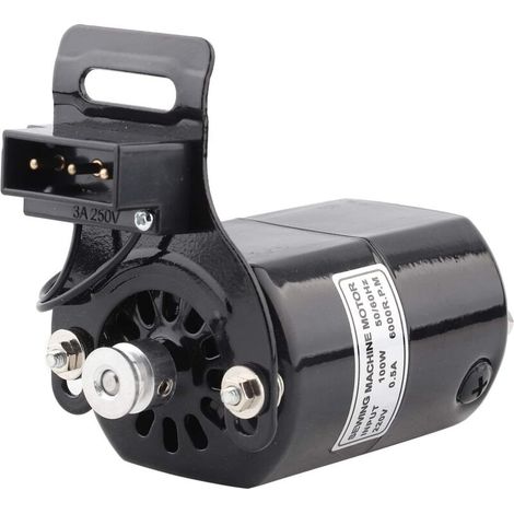 Moteur de machine à coudre domestique, 220 V, 100 W, 7 000 tr/min, fixation K, 0,5 A, prise européenne (1/5)