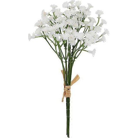 Bouquet de fleurs artificielles étoilées, fausses fleurs, décoration intérieure, décoration florale de mariage, accessoires de photographieblanc (1/5)