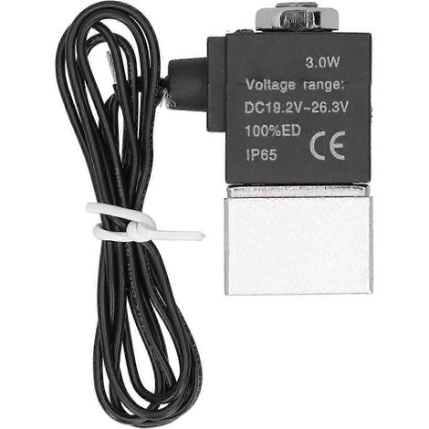 Électrovanne 3 voies à 2 positions, interface G1/8", indice de protection IP65, solénoïde en alliage d'aluminium, 110 V CA (1/4)
