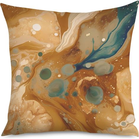 Housse de Coussin Décoratif Marbre Élégant Salon (1/5)