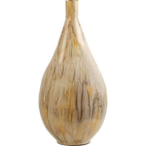 Vase aus emailliertem Aluminium, 33 x 33 x 66 cm