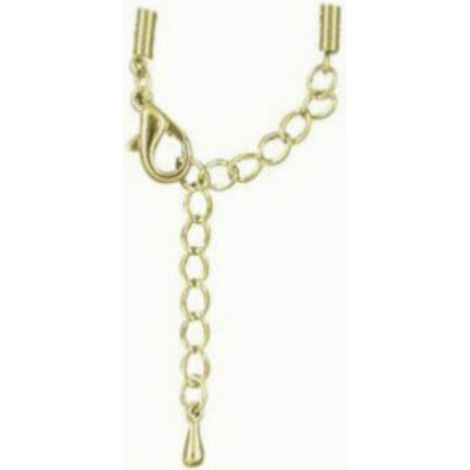 RAYHER - CHIUSURA PER CATENE A SPIRALE CON MOSCHETTONE 1MM - PLACCATO IN ORO
