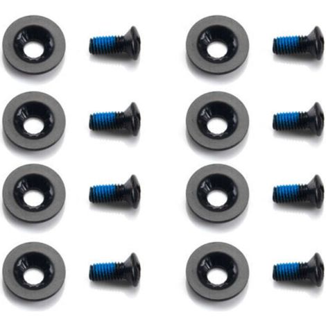 Lot de 16 vis M6 pour fixation de snowboard, 1 jeu de vis fixes pour snowboard, accessoires de ski pour fixations de snowboard, 8 vis, 8 rondelles (1/4)