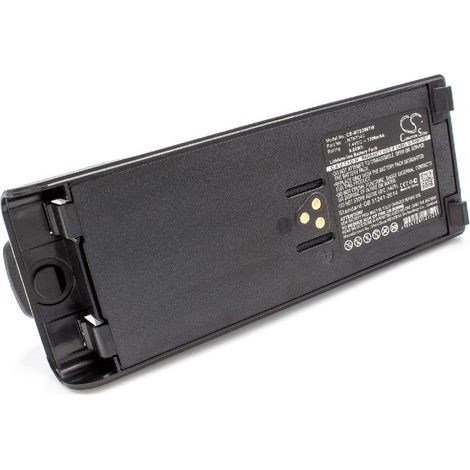 vhbw Akku Ersatz für Motorola NTN7143A NTN7143, FuG11b, NTN7143R, NTN7143CR, NTN7143B für Funkgerät, Walkie Talkie (1200 mAh, 7,4 V, Li-Ion)