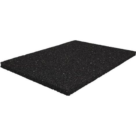 Bautenschutzmatte B.1,25m L.10m D.10mm schwarz Granulatgummi