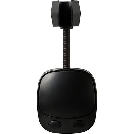 Support de pommeau de douche réglable noir - Étanche et portable pour salle de bain (1/2)