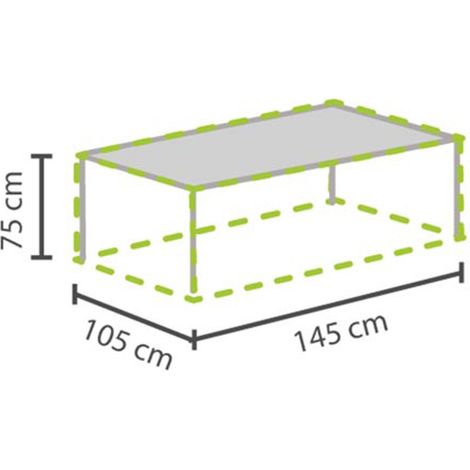 Wetterfeste Gartenmöbel Schutzhülle Abdeckung für Gartentisch max. 140cm